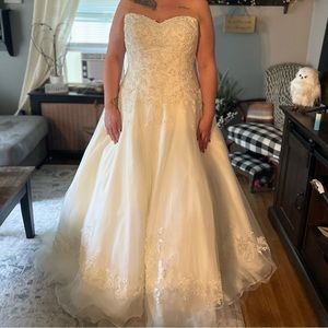 Stella York corset wedding dress with train